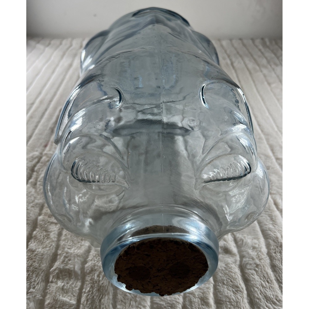 Libbey Clear Glass Pig Went To‎ Market 5 Gallon Jar Piggy Bank 20" Large Size